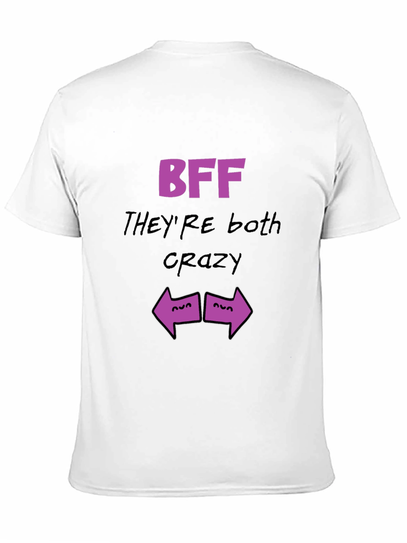 Crazy BFF Graphic Tee - Black