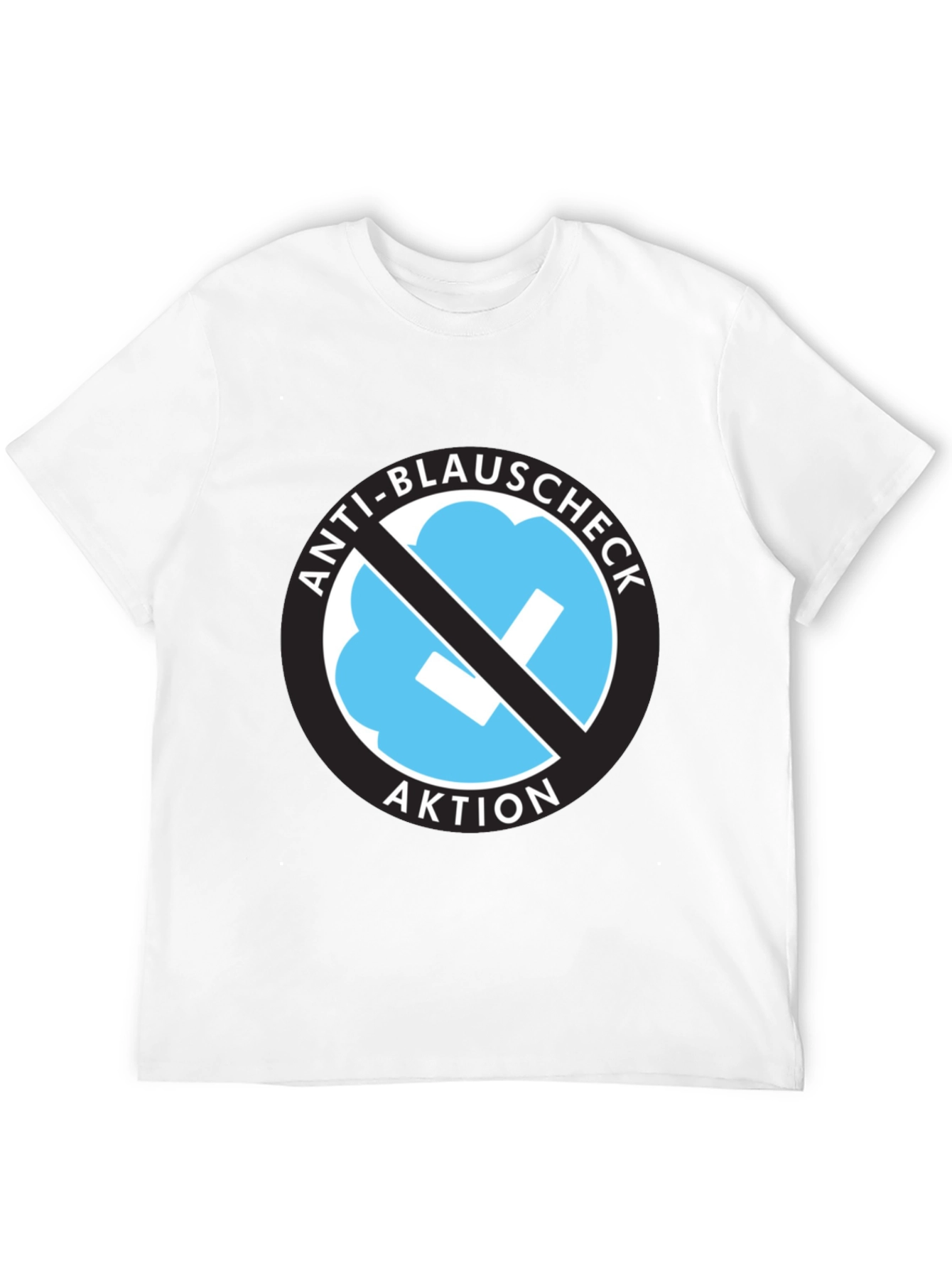 Anti-Blauschcheck Aktion Black T-Shirt