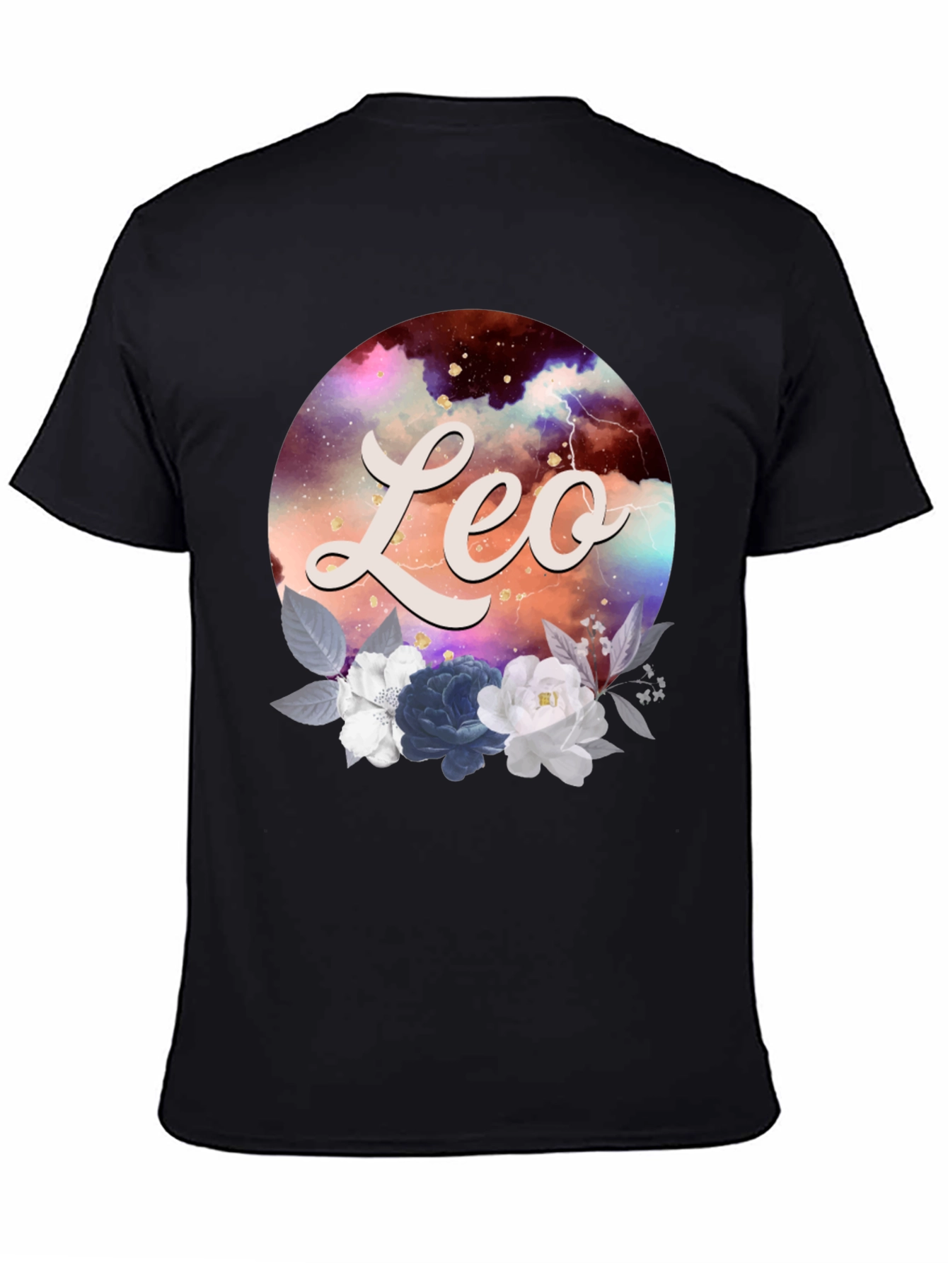 Leo Zodiac Floral T-Shirt