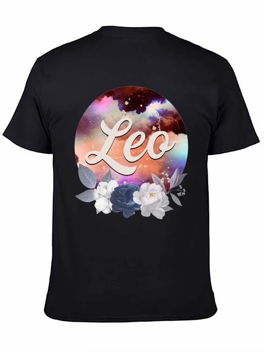 Leo Zodiac Floral T-Shirt