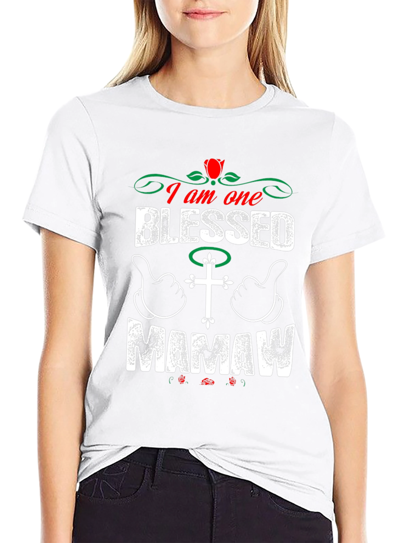 Blessed Mamaw T-Shirt - Christian Family Love