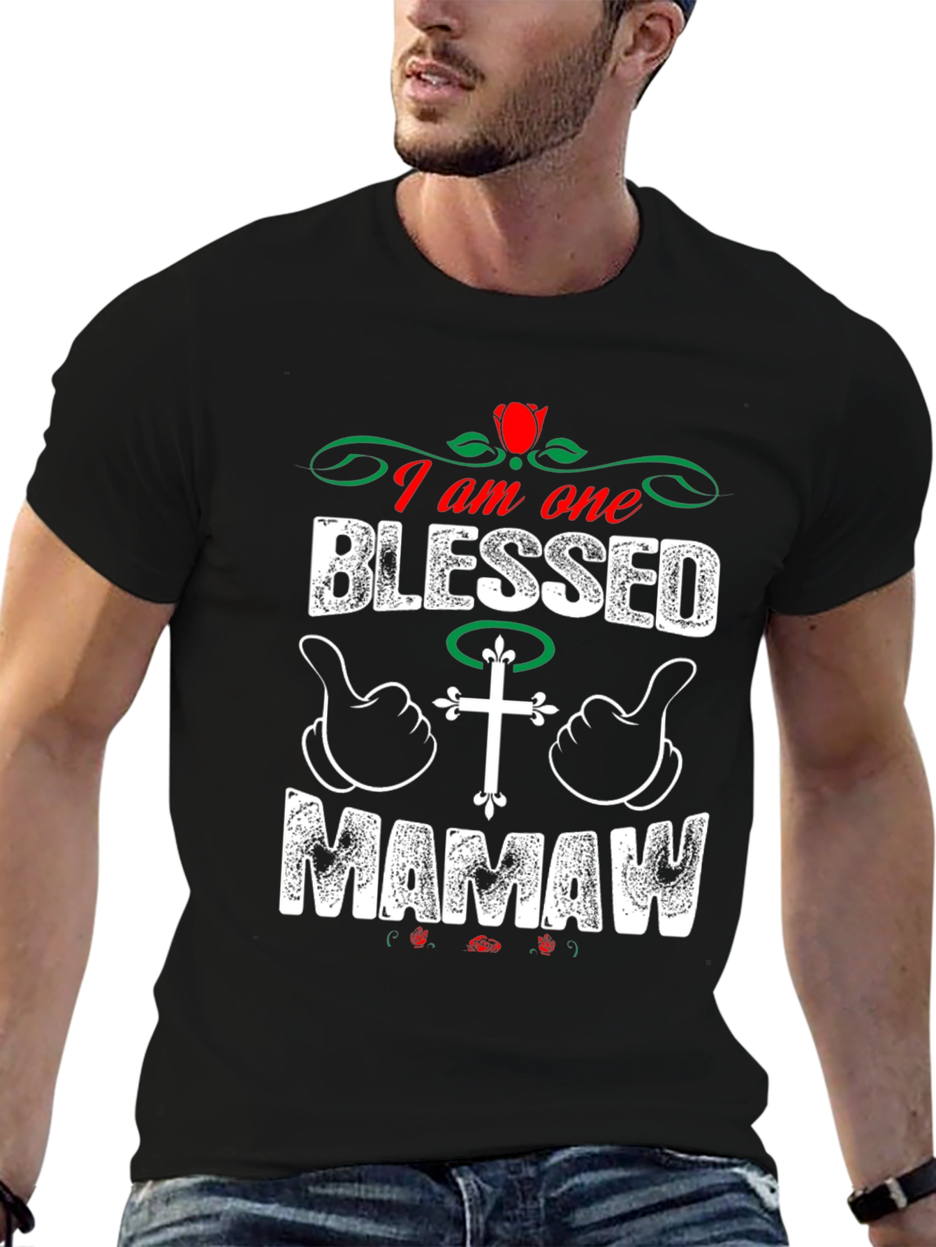 Blessed Mamaw T-Shirt - Christian Family Love
