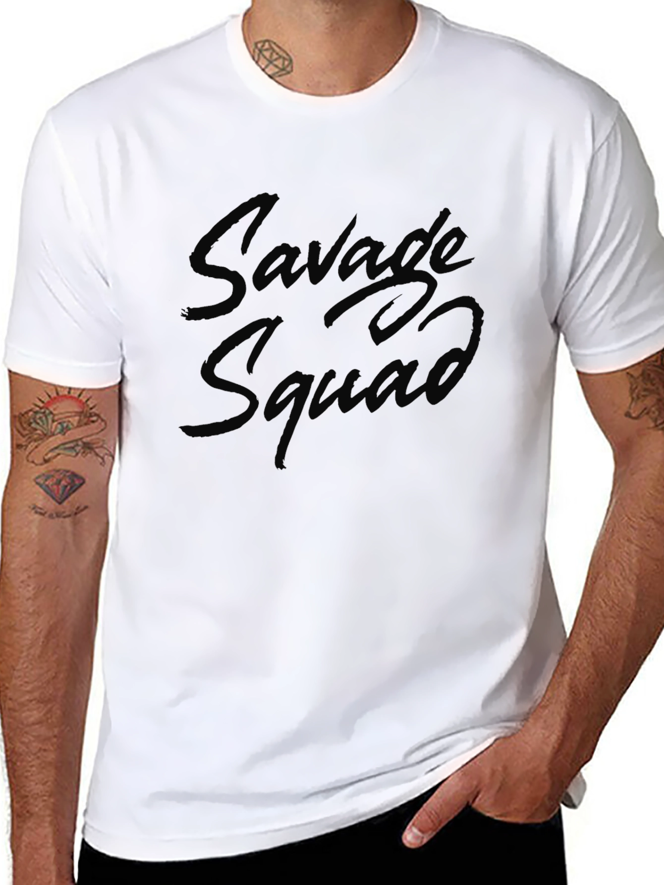 Savage Squad Black Graphic Tee