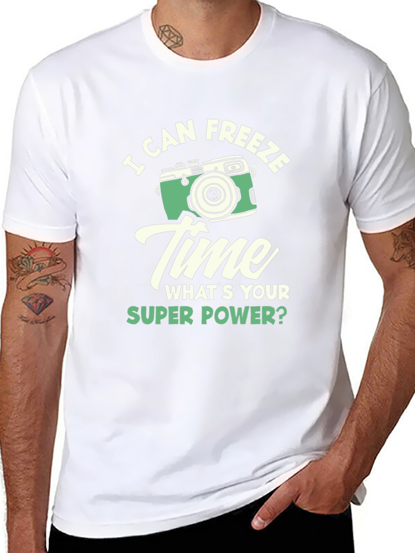 Freeze Time Camera Graphic Tee - Superpower T-Shirt