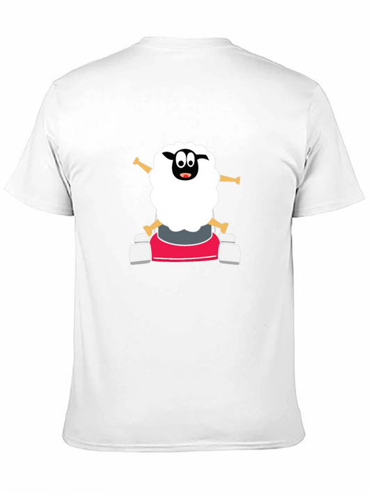 Cartoon Sheep Go-Kart T-Shirt