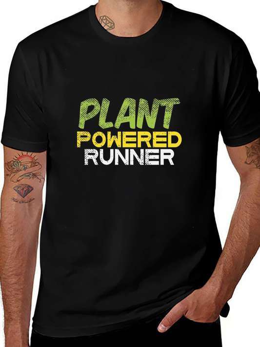 Plant Powered Runner - Vegan Fitness T-Shirt