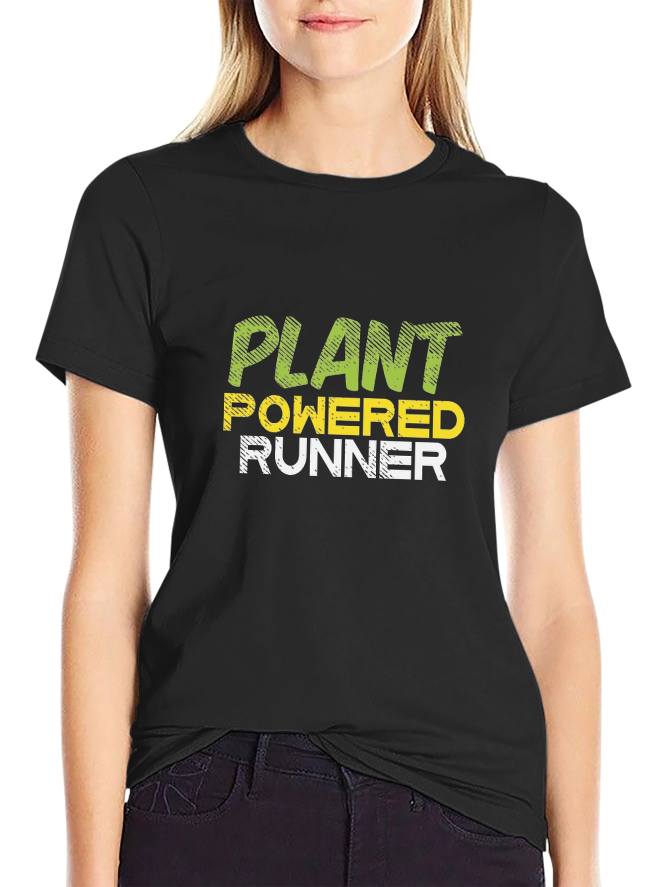Plant Powered Runner - Vegan Fitness T-Shirt