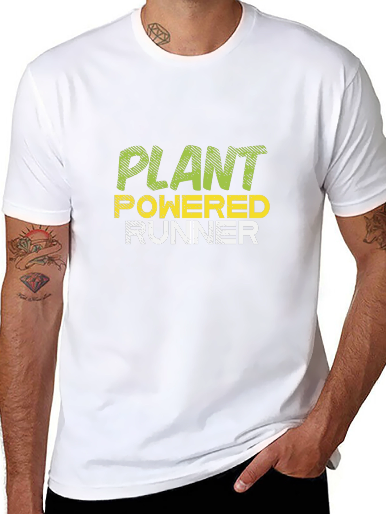 Plant Powered Runner - Vegan Fitness T-Shirt