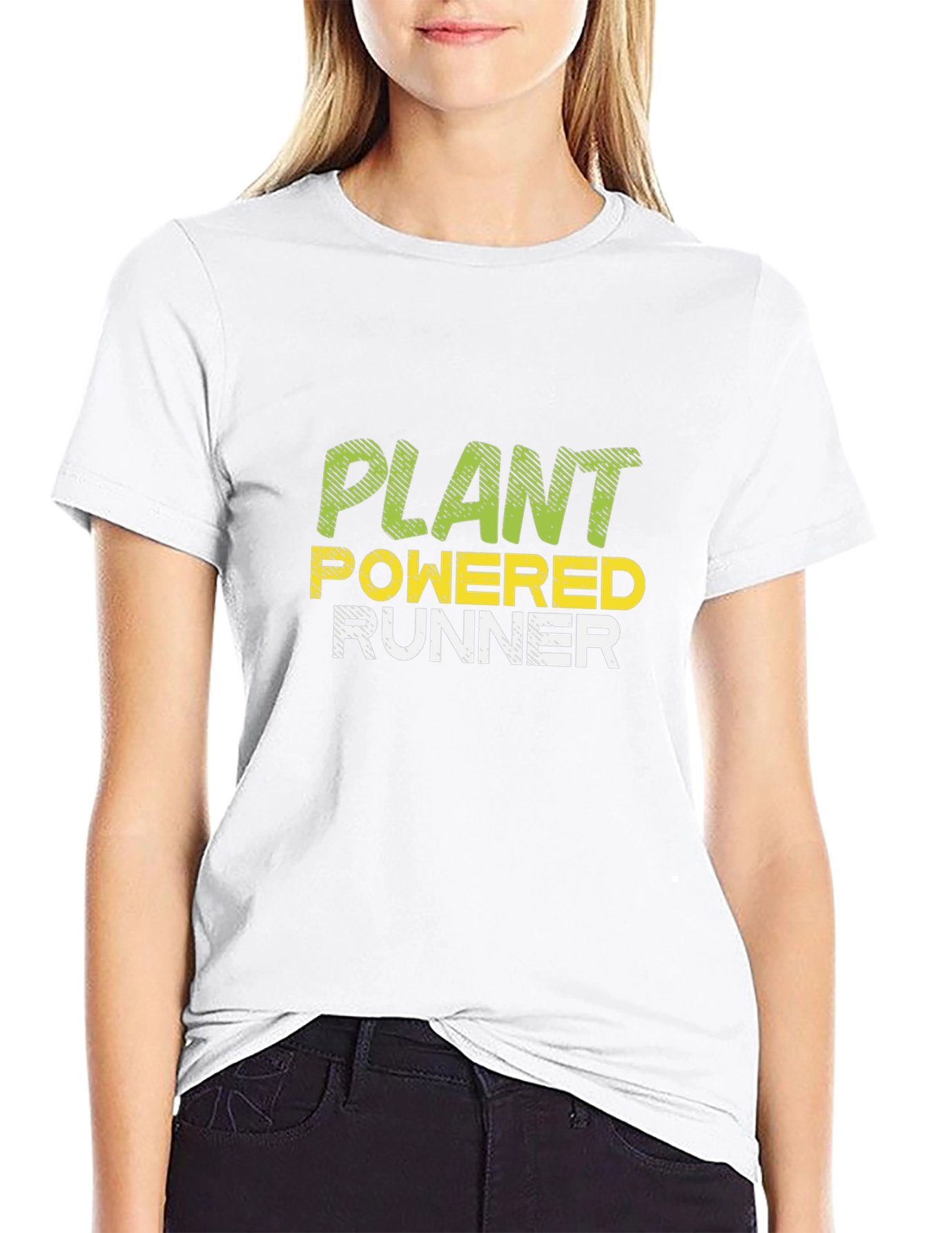 Plant Powered Runner - Vegan Fitness T-Shirt