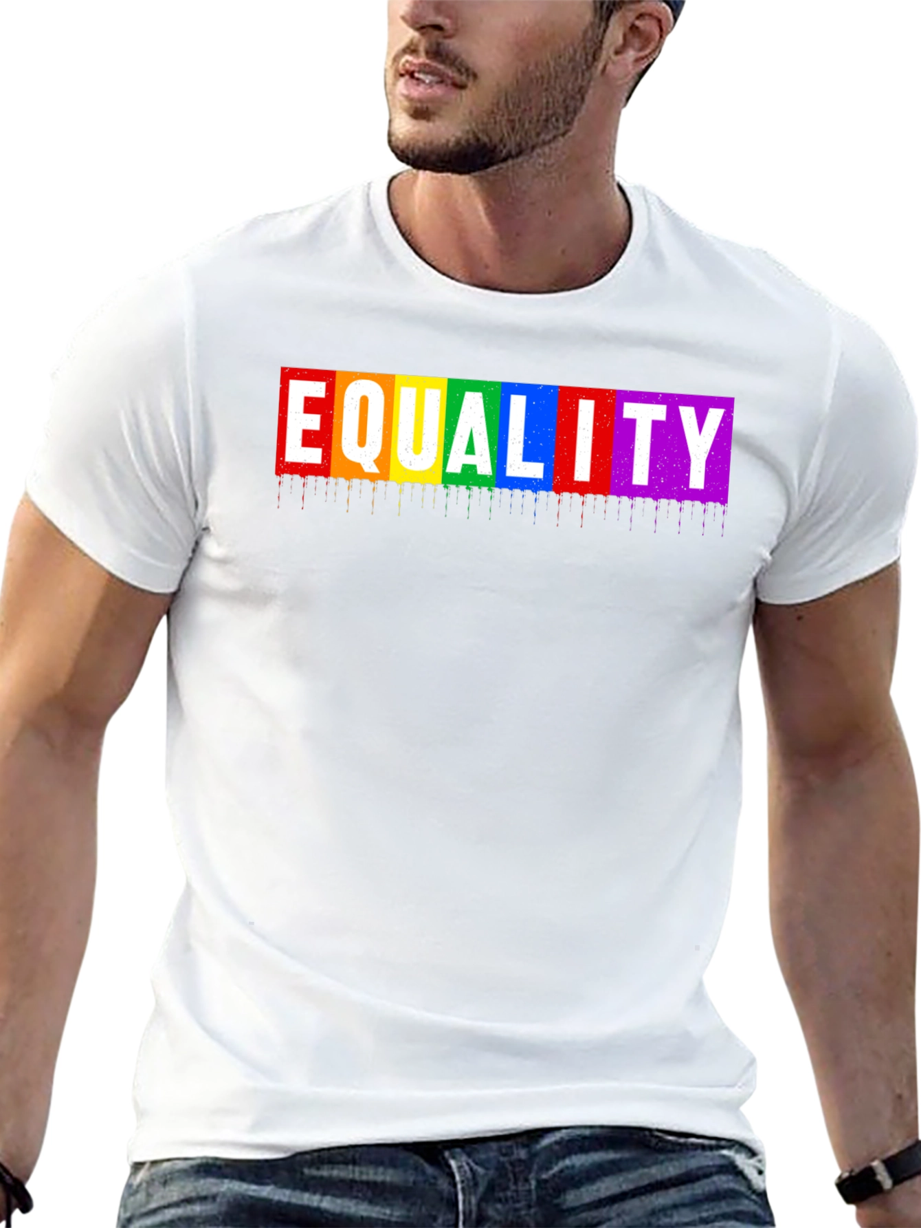 Equality Rainbow Graphic T-Shirt - Pride Month Apparel