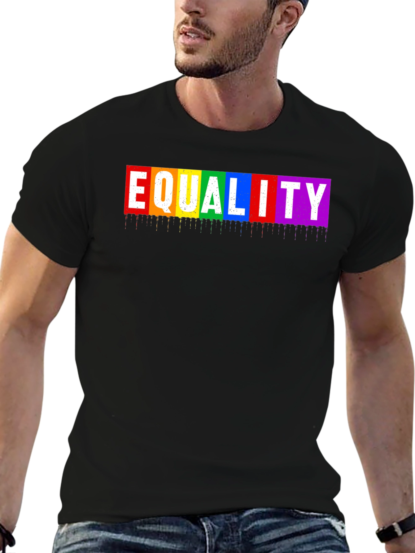 Equality Rainbow Graphic T-Shirt - Pride Month Apparel
