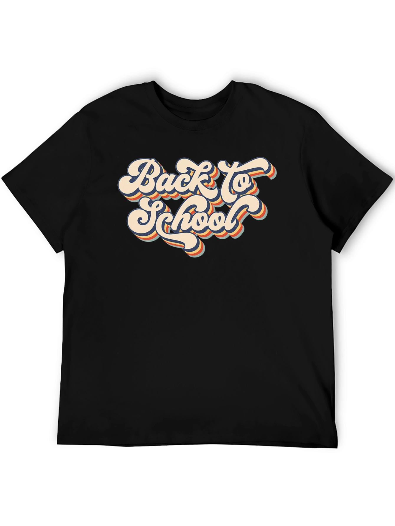 Retro Back to School Graphic Tee - Black