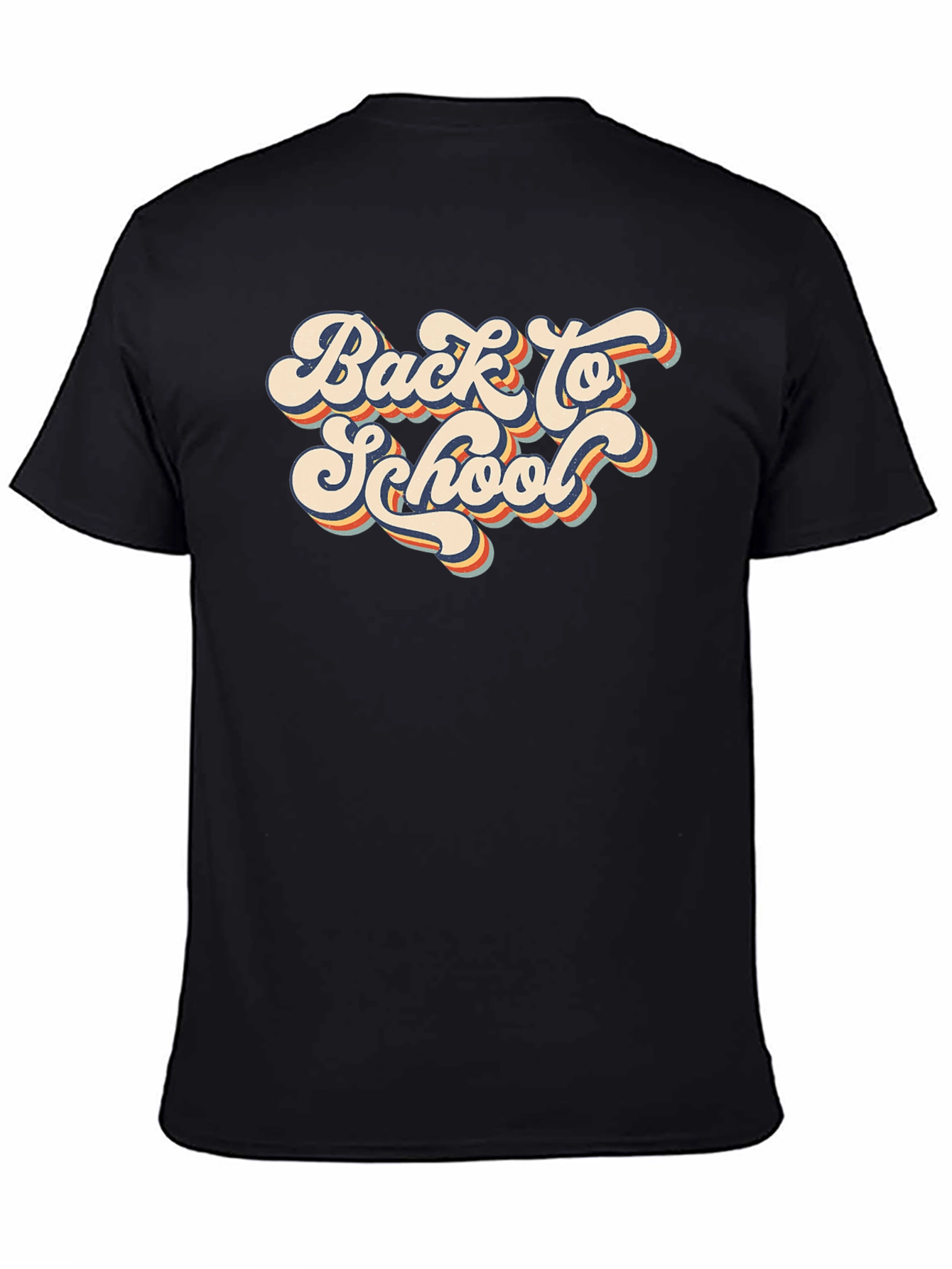 Retro Back to School Graphic Tee - Black