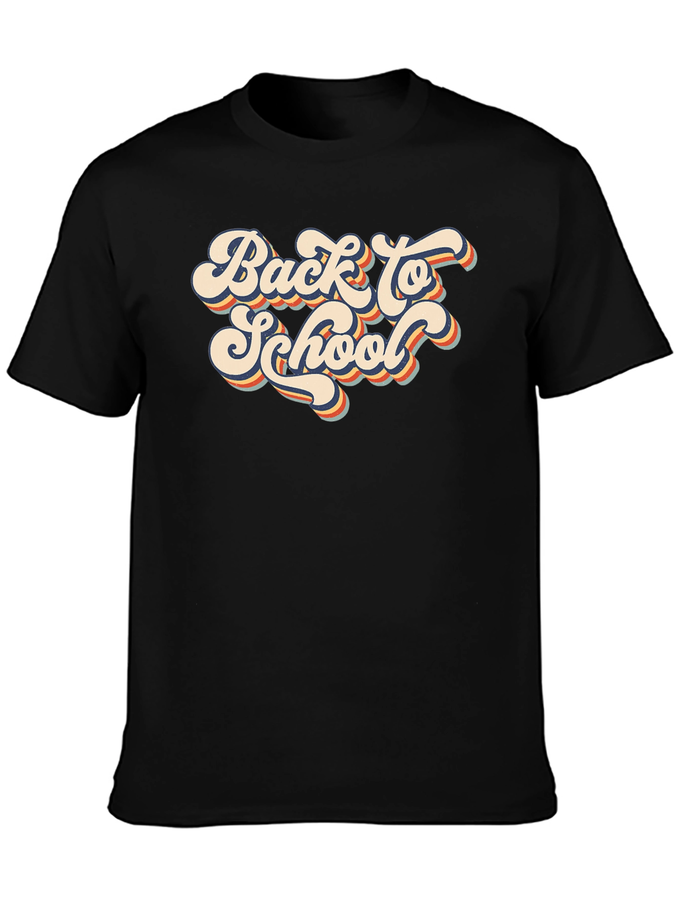 Retro Back to School Graphic Tee - Black