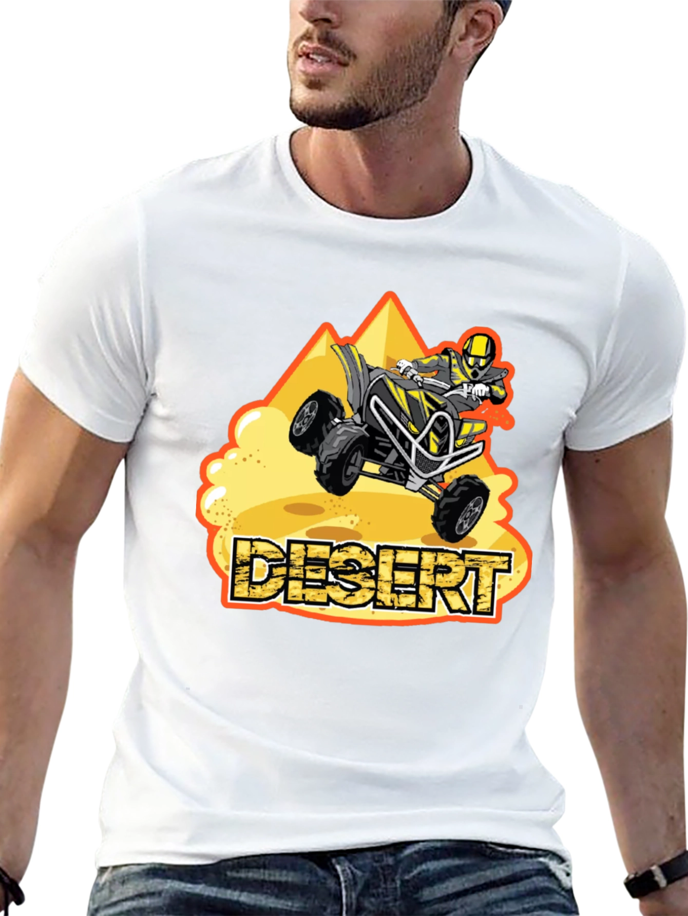 Desert ATV Rider T-Shirt | Off-Road ATV Graphic Tee | Adventure Rider Shirt | Gift for ATV Lovers | Free Shipping $50+