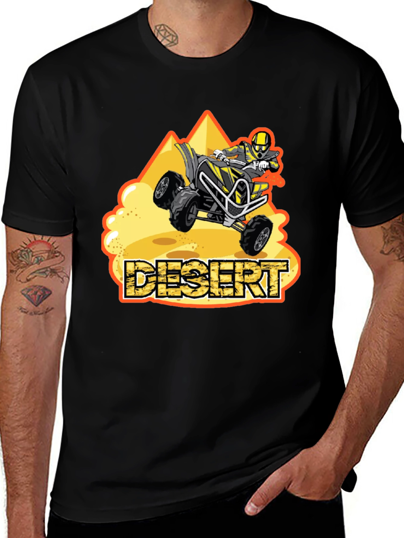 Desert ATV Rider T-Shirt | Off-Road ATV Graphic Tee | Adventure Rider Shirt | Gift for ATV Lovers | Free Shipping $50+