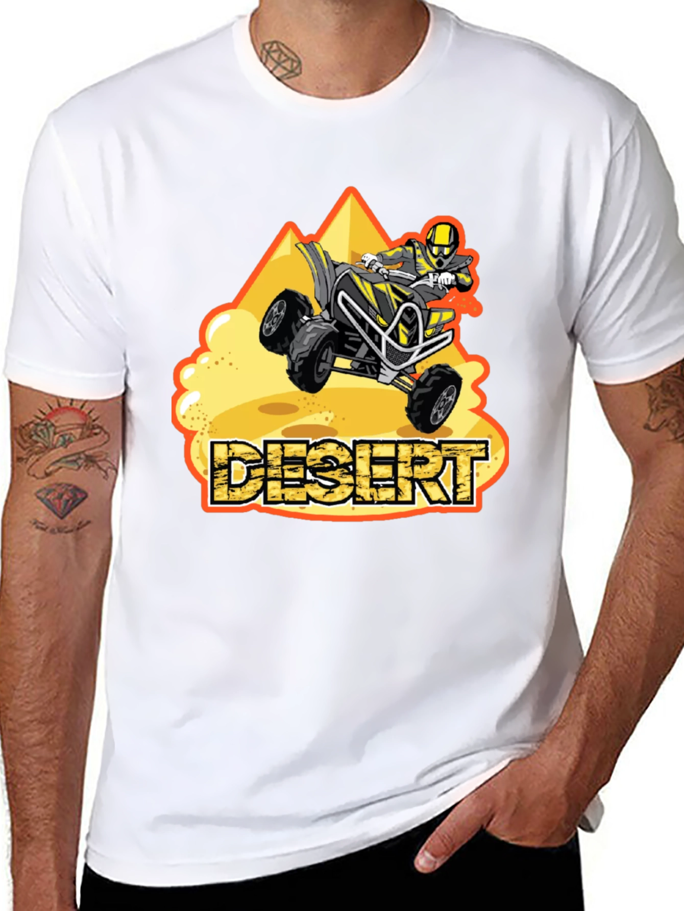 Desert ATV Rider T-Shirt | Off-Road ATV Graphic Tee | Adventure Rider Shirt | Gift for ATV Lovers | Free Shipping $50+