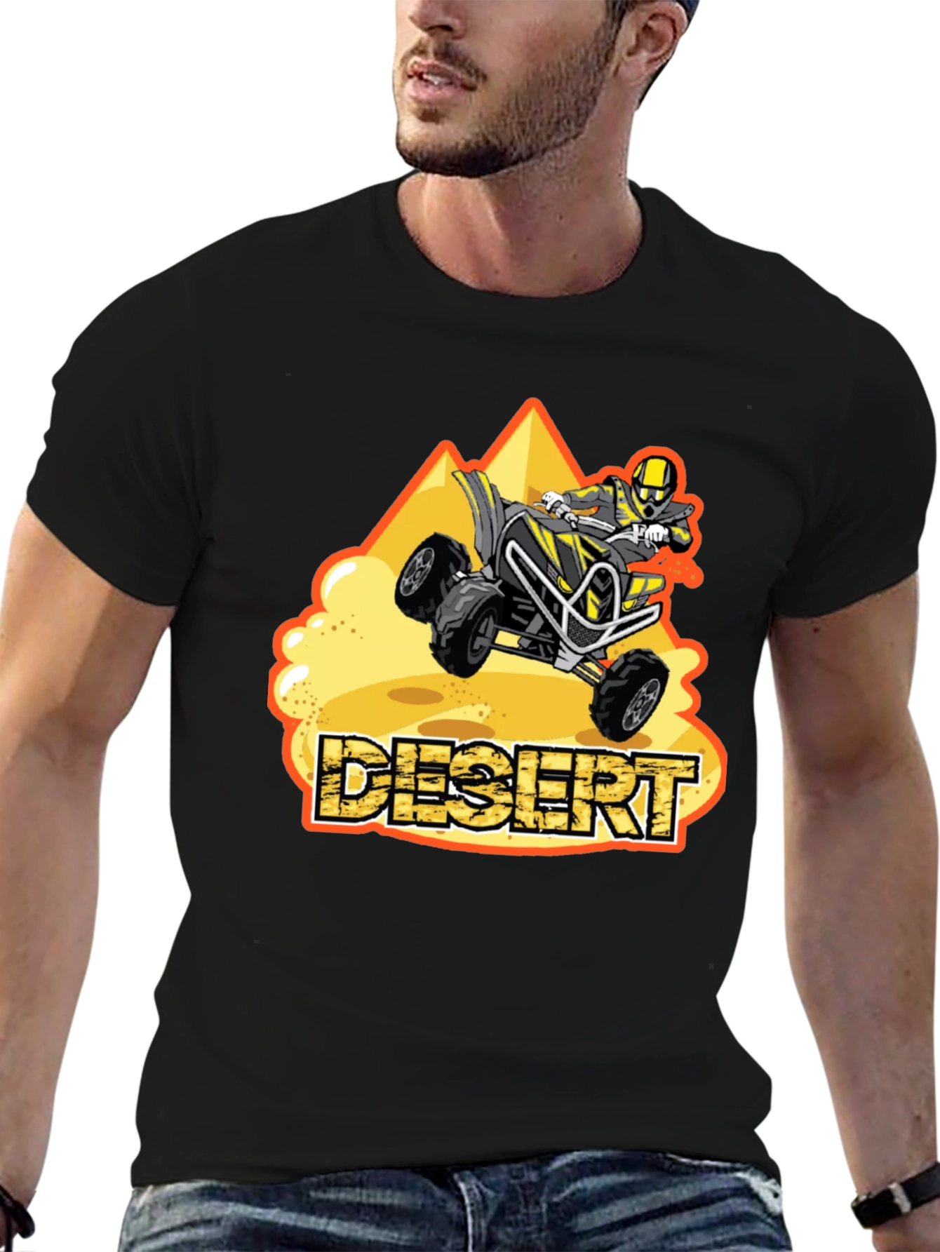 Desert ATV Rider T-Shirt | Off-Road ATV Graphic Tee | Adventure Rider Shirt | Gift for ATV Lovers | Free Shipping $50+