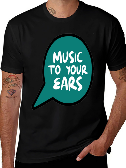 Music To Your Ears Graphic Tee - Black