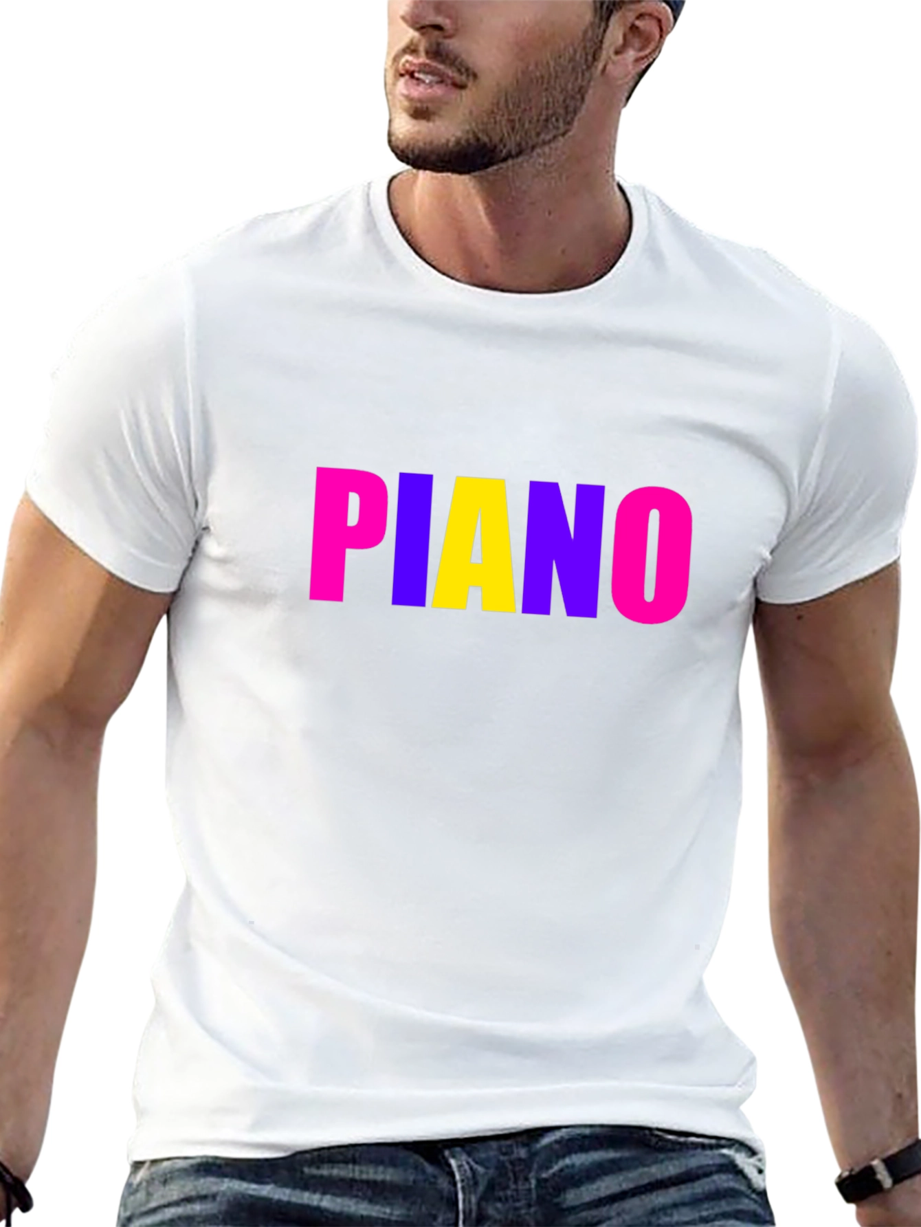 Fun Piano Graphic T-Shirt