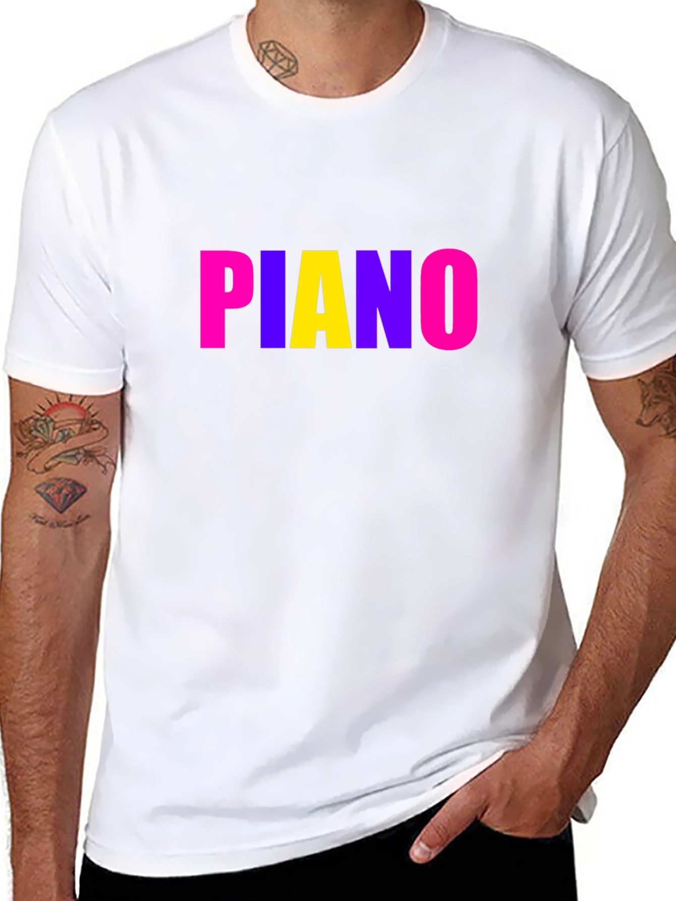 Fun Piano Graphic T-Shirt