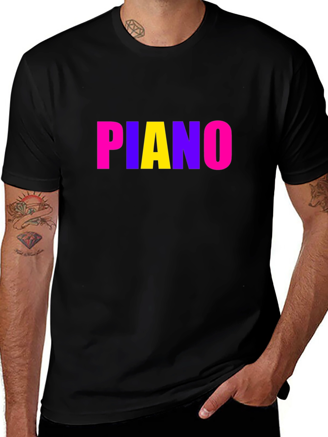 Fun Piano Graphic T-Shirt