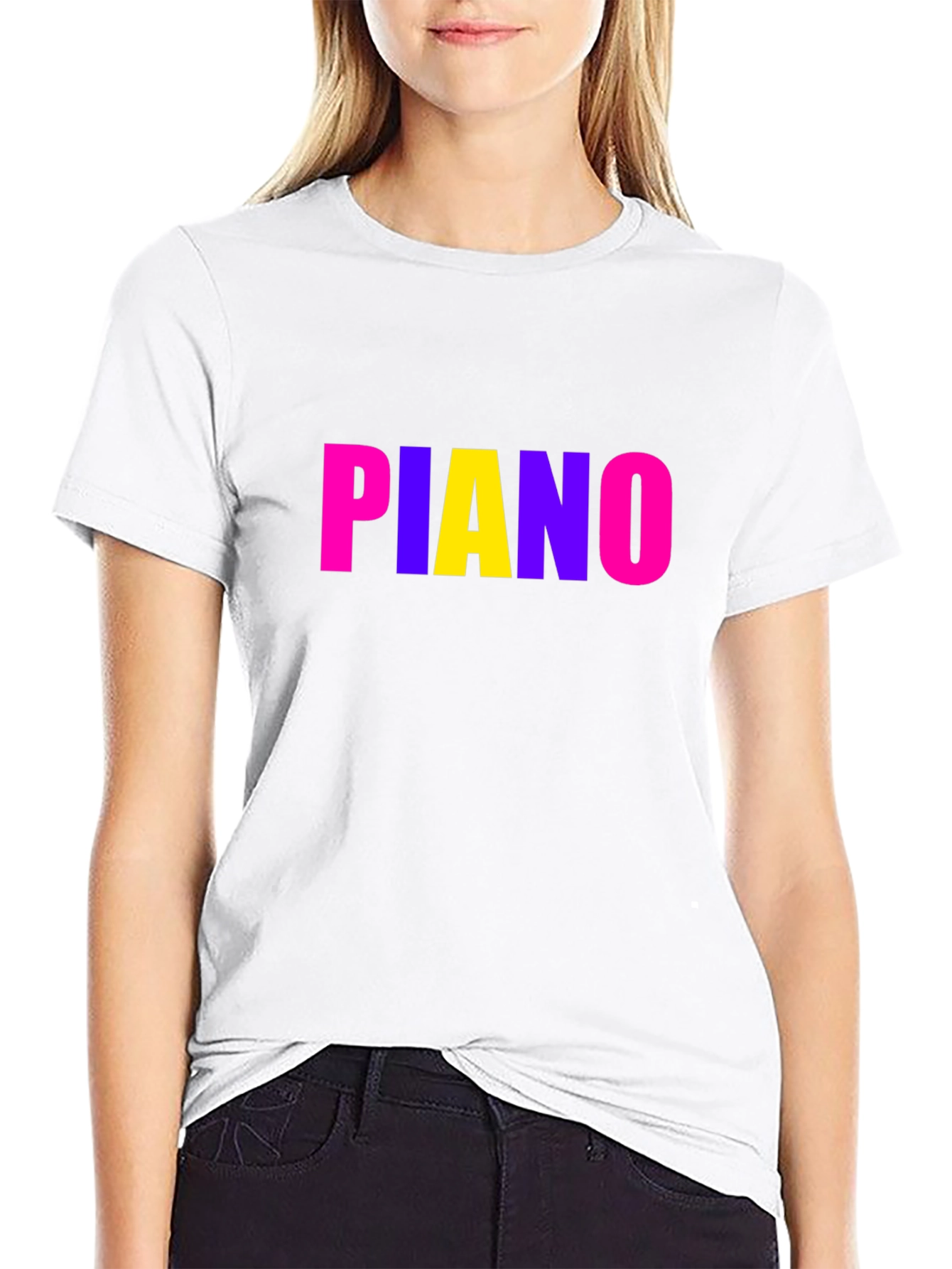 Fun Piano Graphic T-Shirt