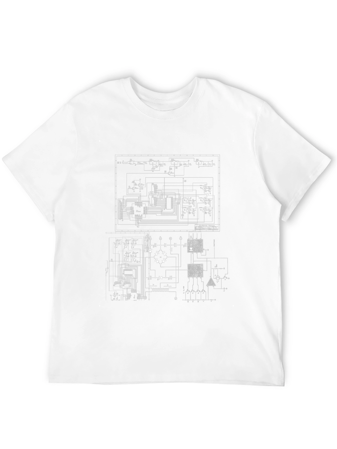 Circuit Board Graphic Black T-Shirt