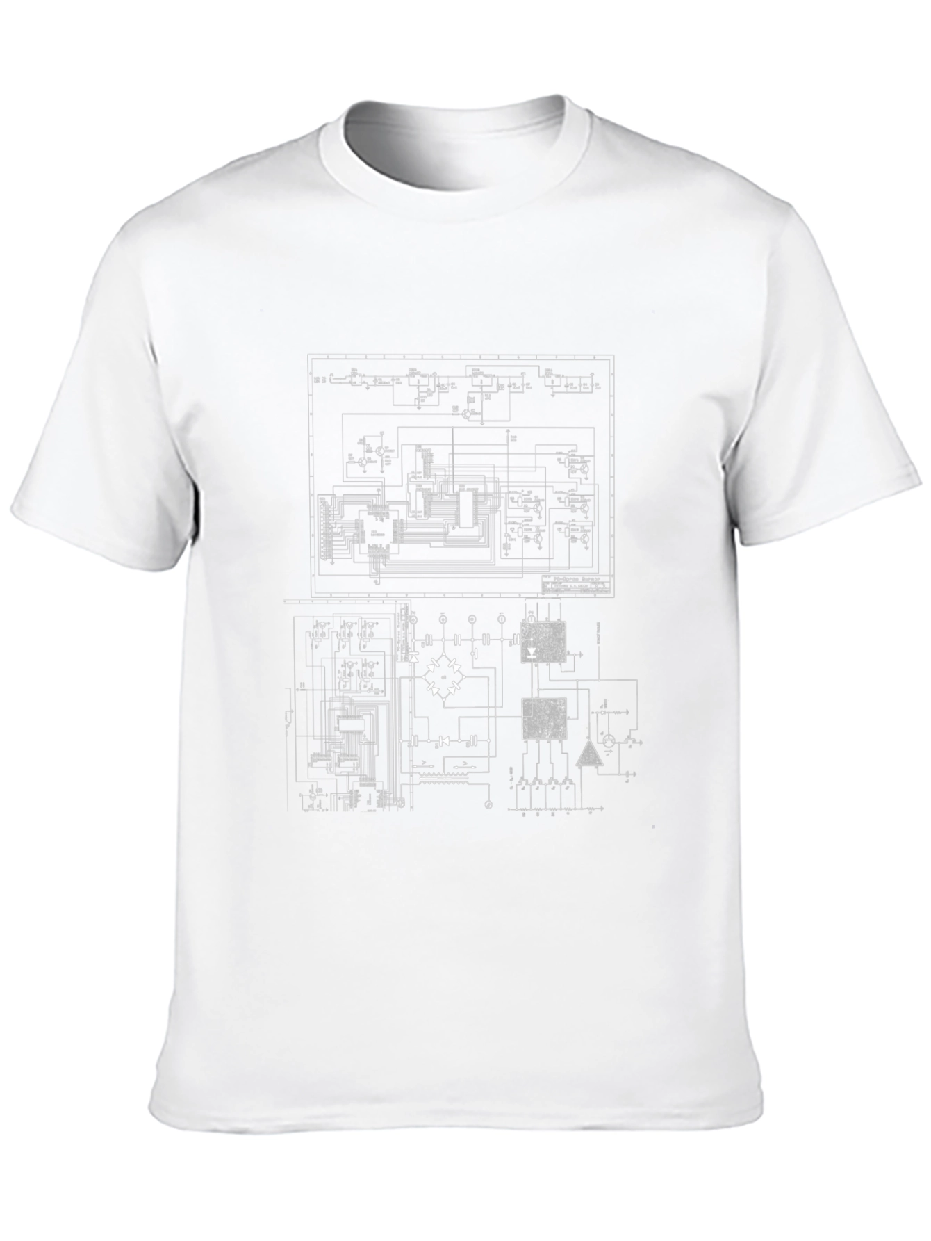 Circuit Board Graphic Black T-Shirt
