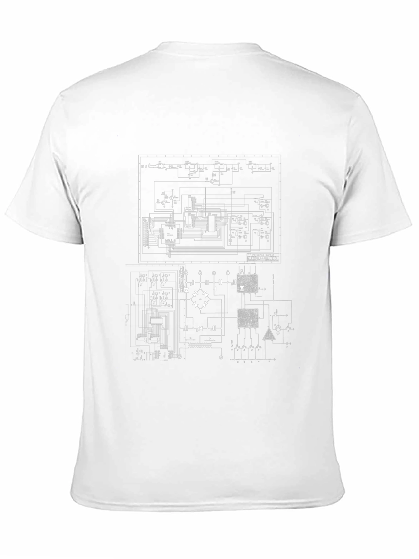 Circuit Board Graphic Black T-Shirt