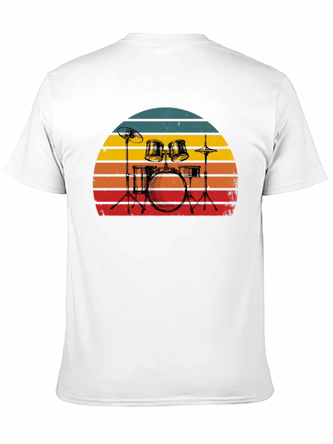 Retro Drum Set Graphic Tee