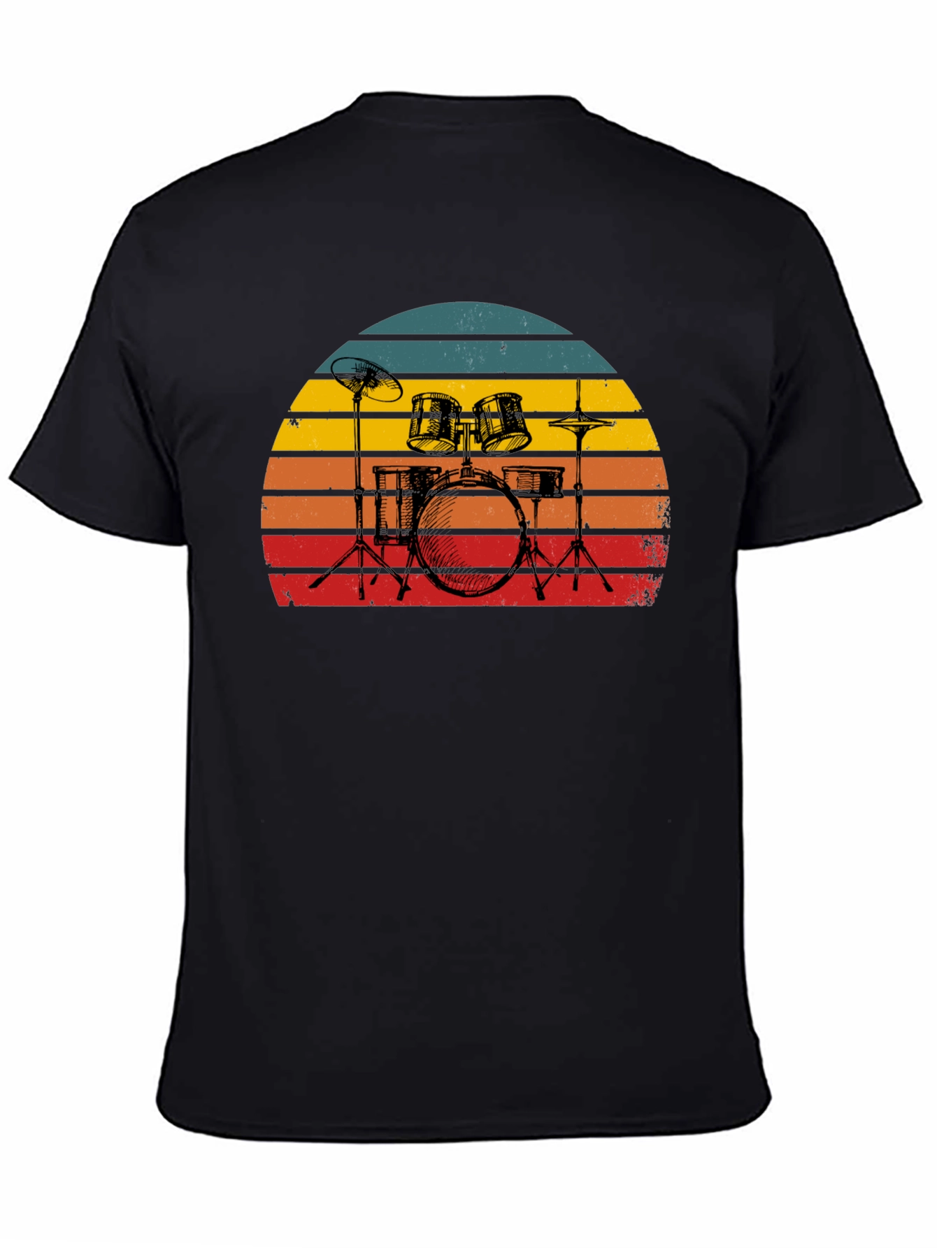 Retro Drum Set Graphic Tee