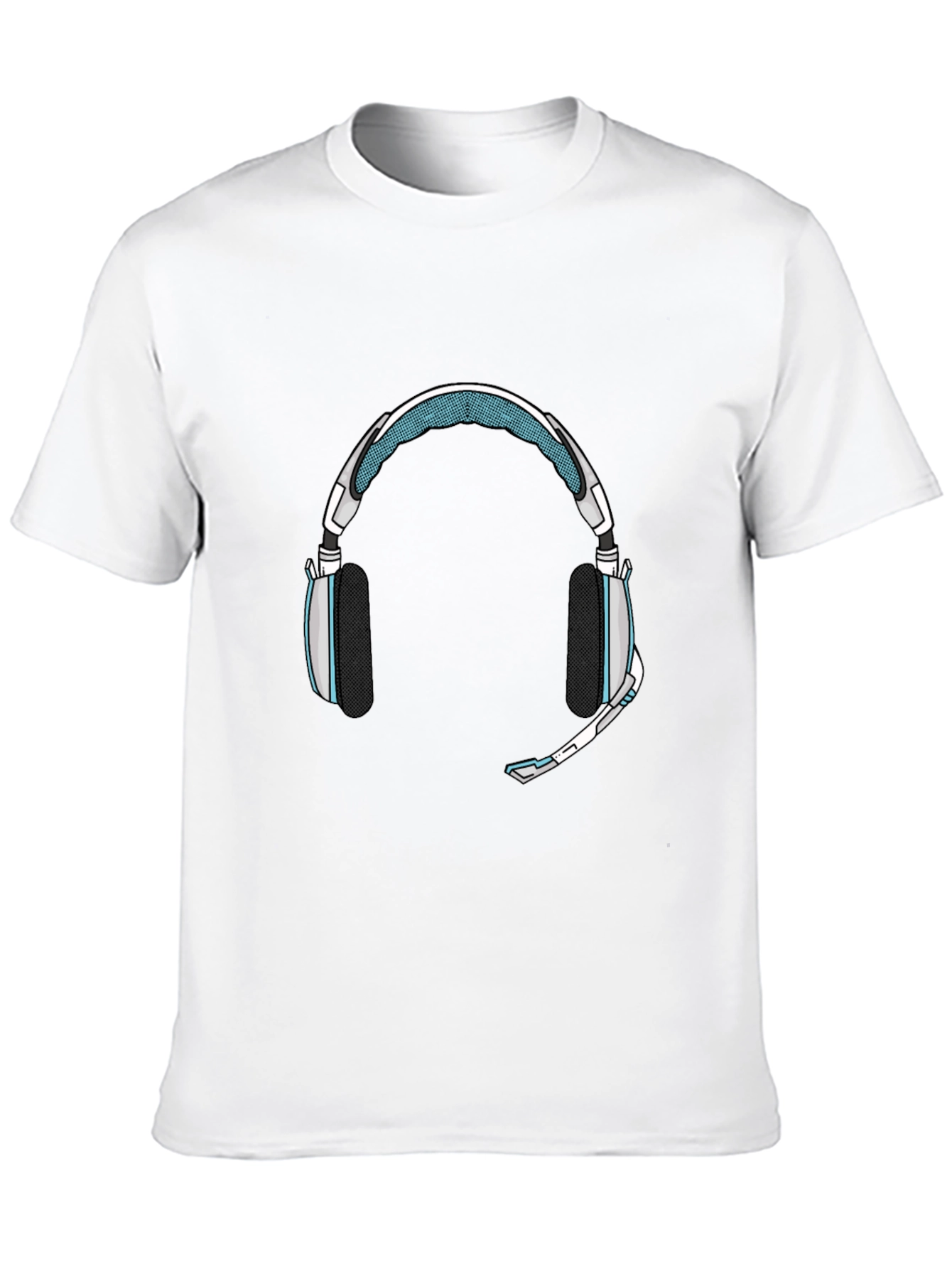 Gaming Headset Graphic Tee - Black