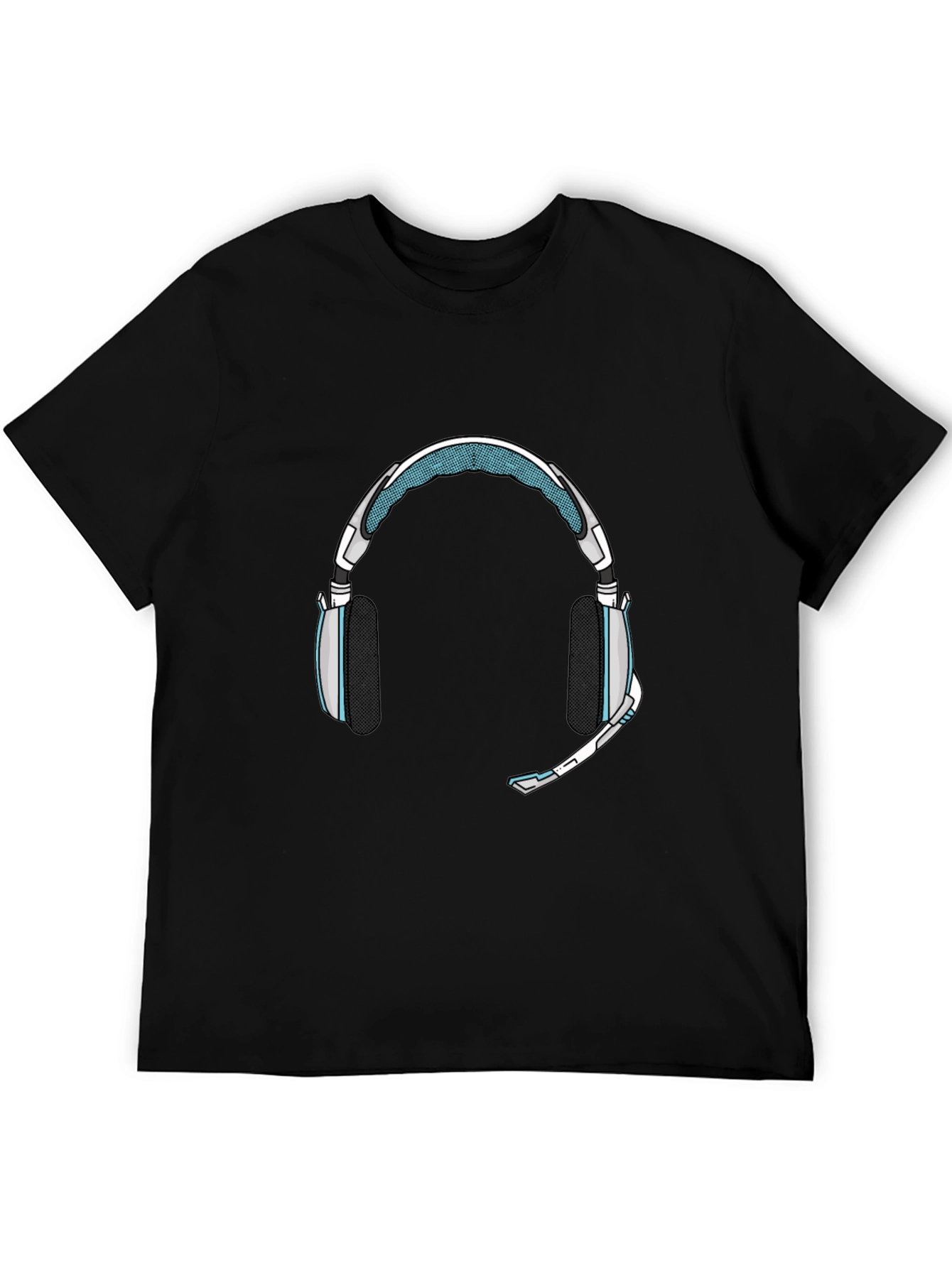 Gaming Headset Graphic Tee - Black