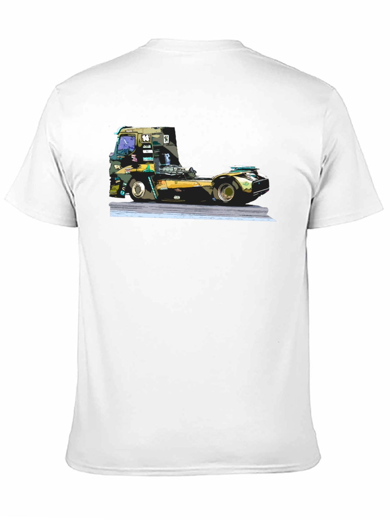 Truck Race T-Shirt - Black Graphic Tee