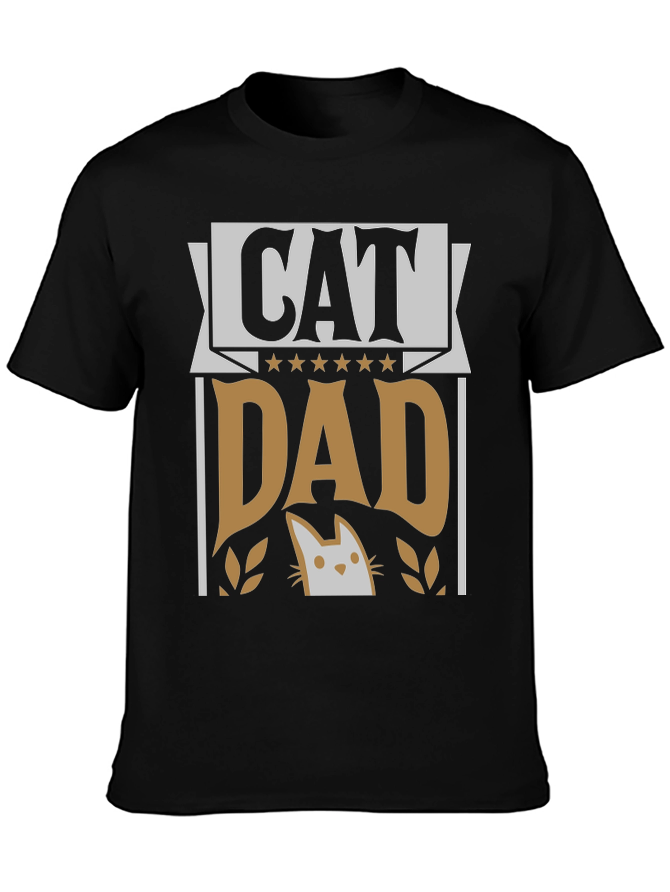 Cat Dad Graphic Tee - Perfect Gift for Cat Lovers
