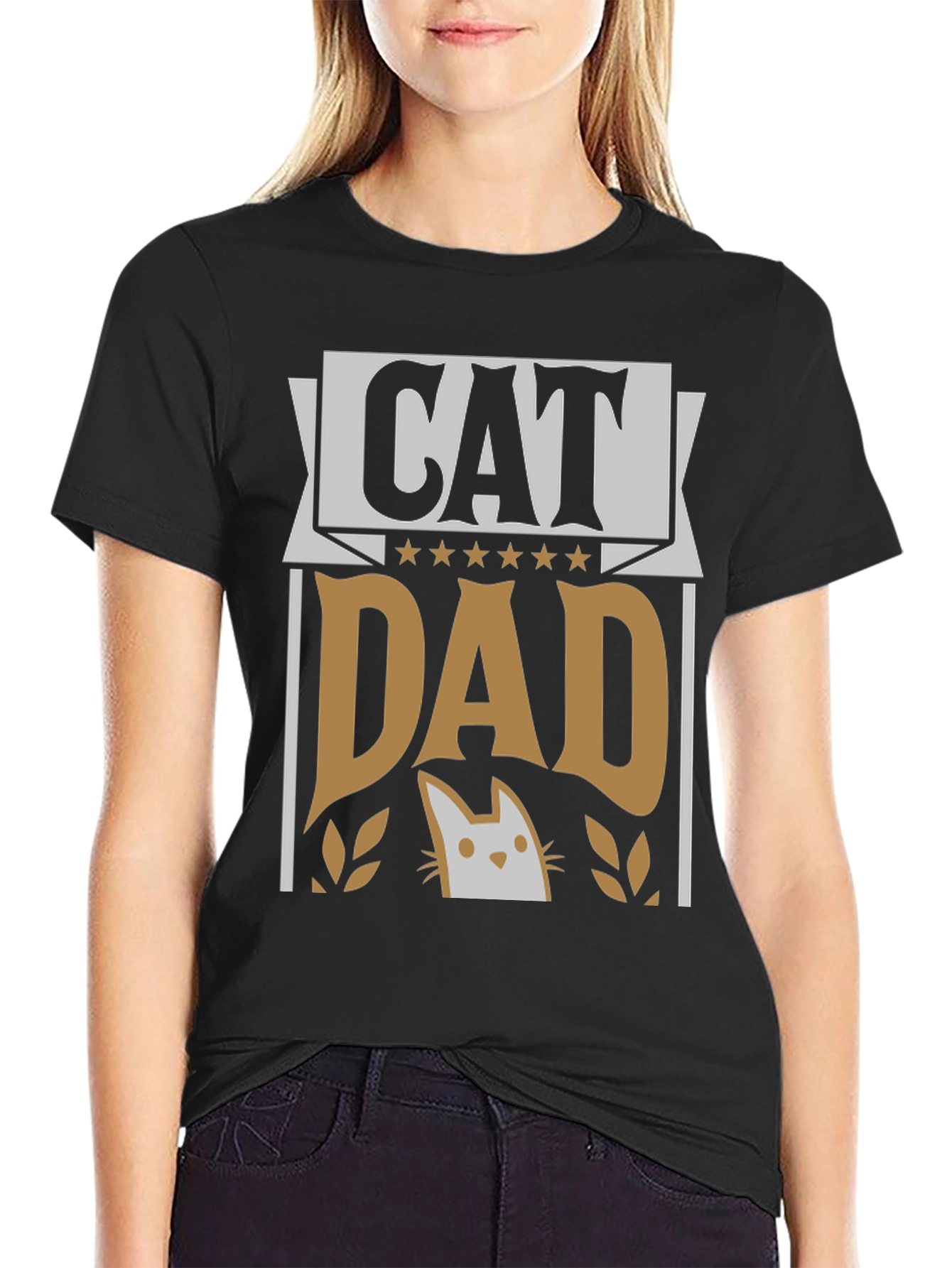 Cat Dad Graphic Tee - Perfect Gift for Cat Lovers