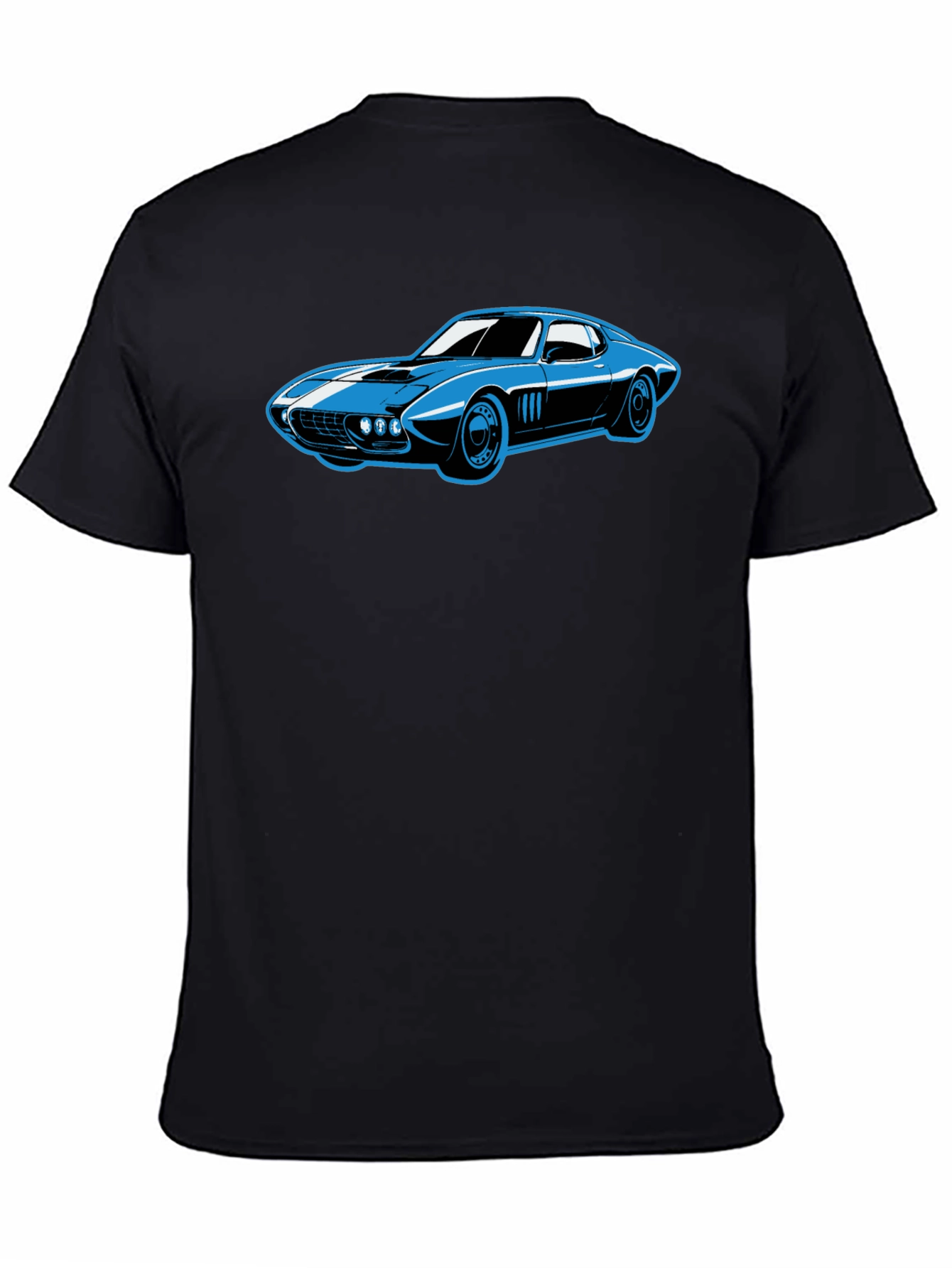 Cool Car Graphic Tee - Black T-Shirt