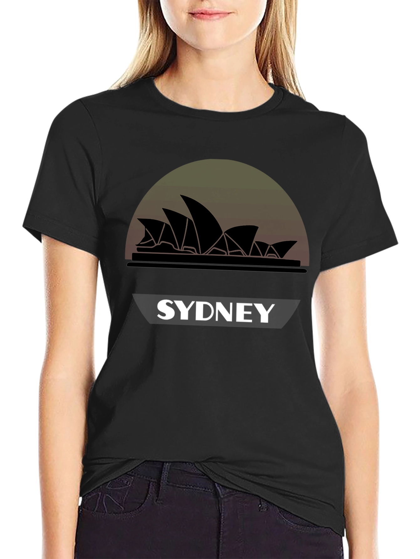 Sydney Opera House Graphic Black T-Shirt