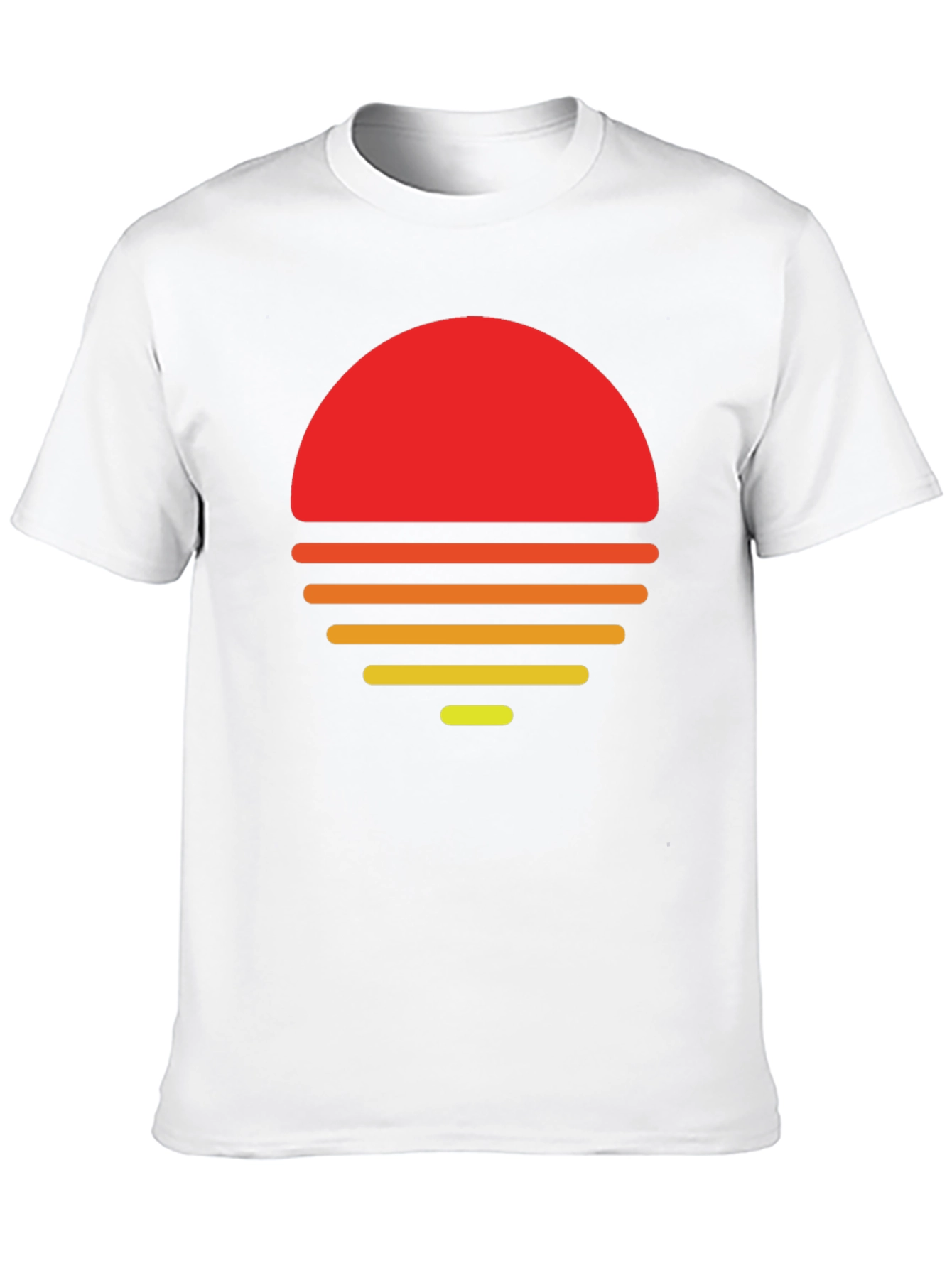 Retro Sunset Graphic T-Shirt - Black