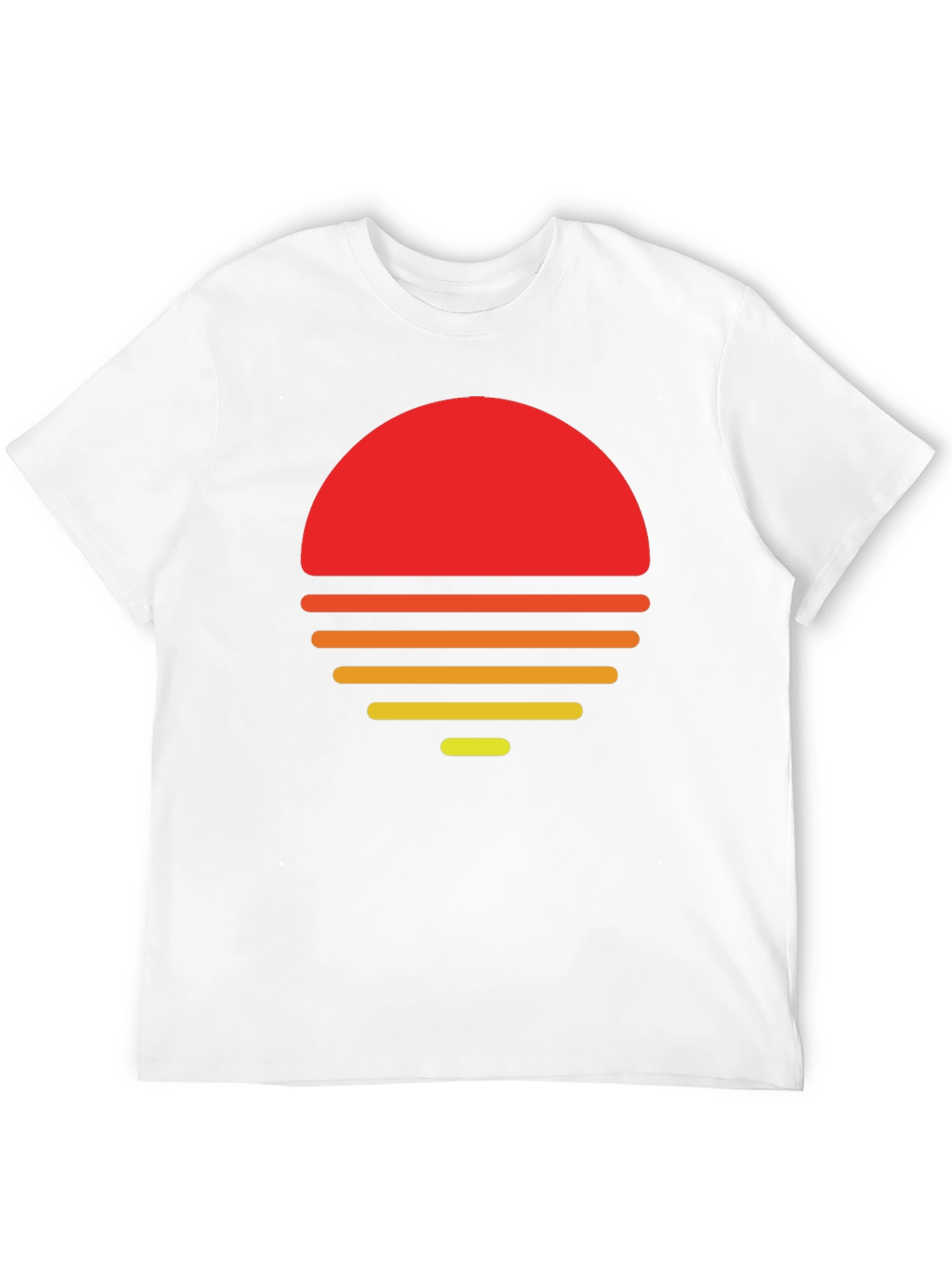 Retro Sunset Graphic T-Shirt - Black