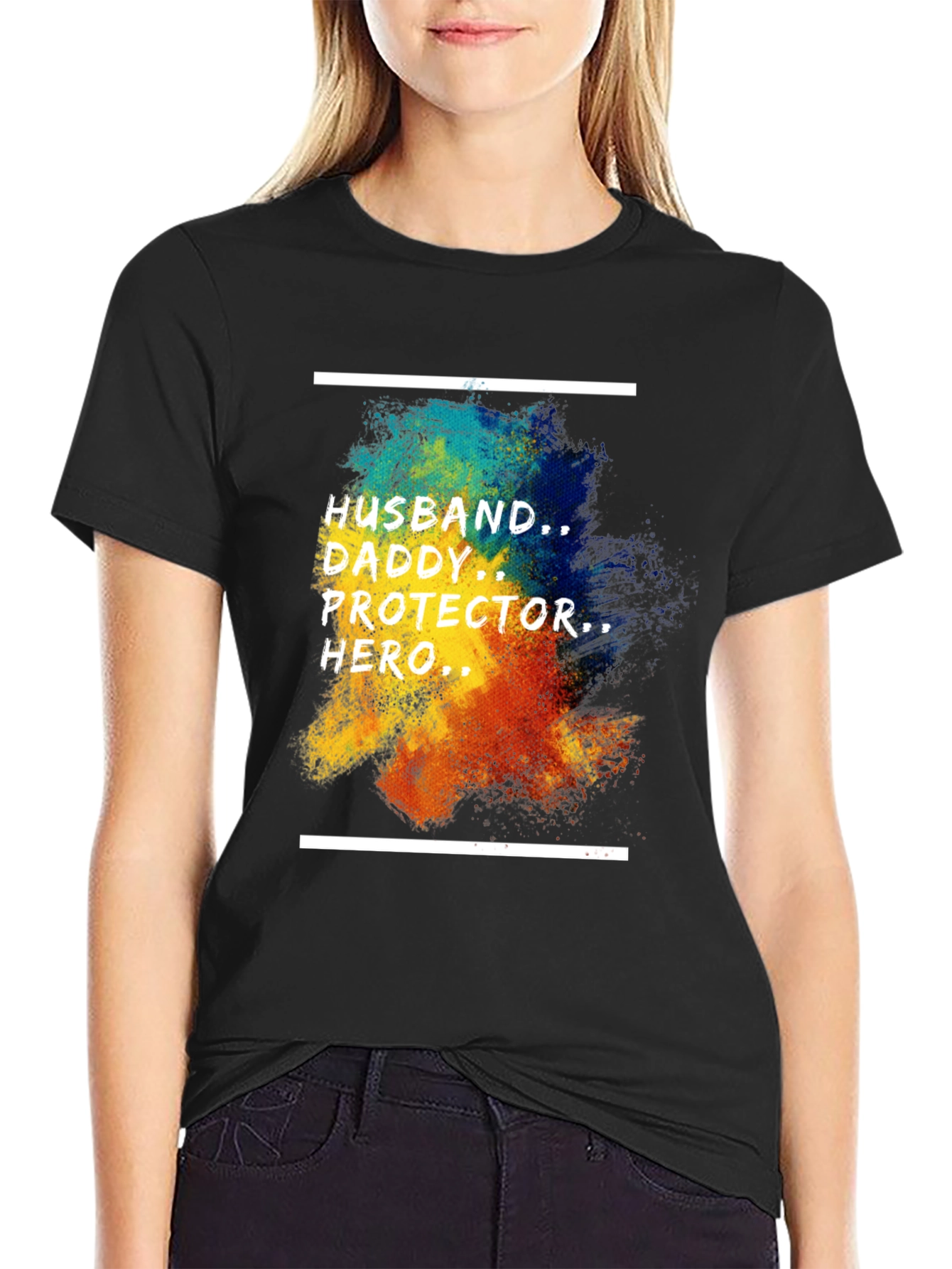Husband Daddy Hero Graphic Tee
