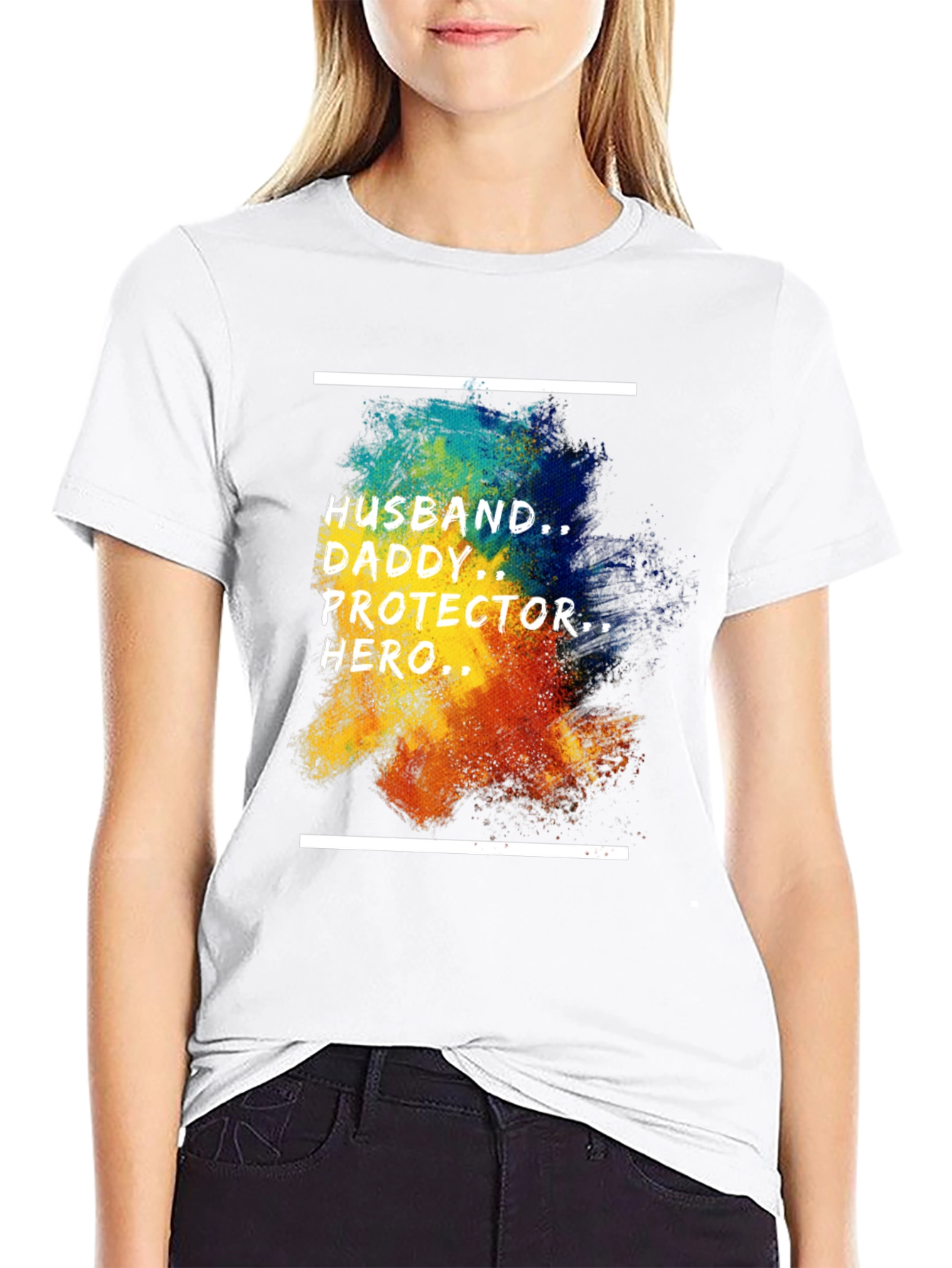 Husband Daddy Hero Graphic Tee