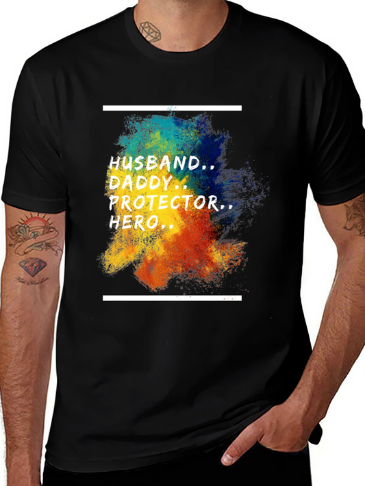 Husband Daddy Hero Graphic Tee
