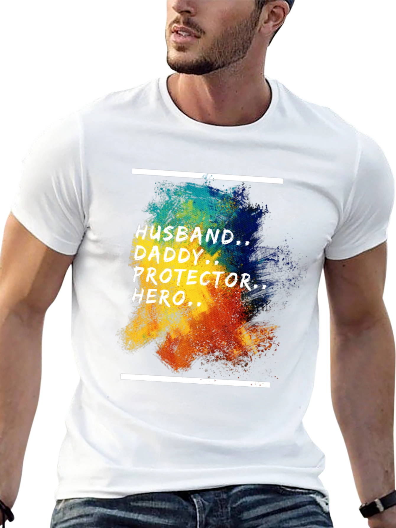 Husband Daddy Hero Graphic Tee