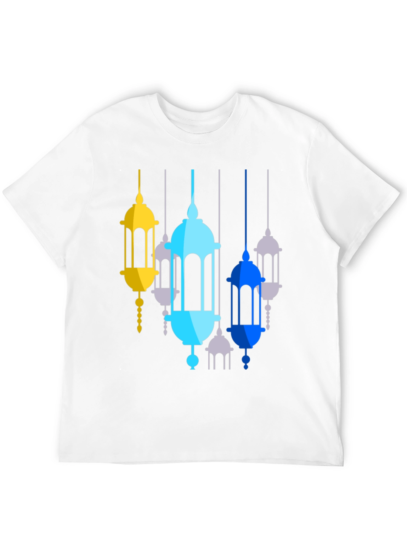Lantern Graphic Print Black T-Shirt