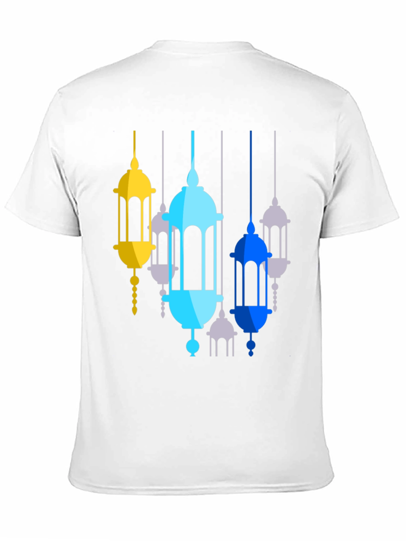 Lantern Graphic Print Black T-Shirt