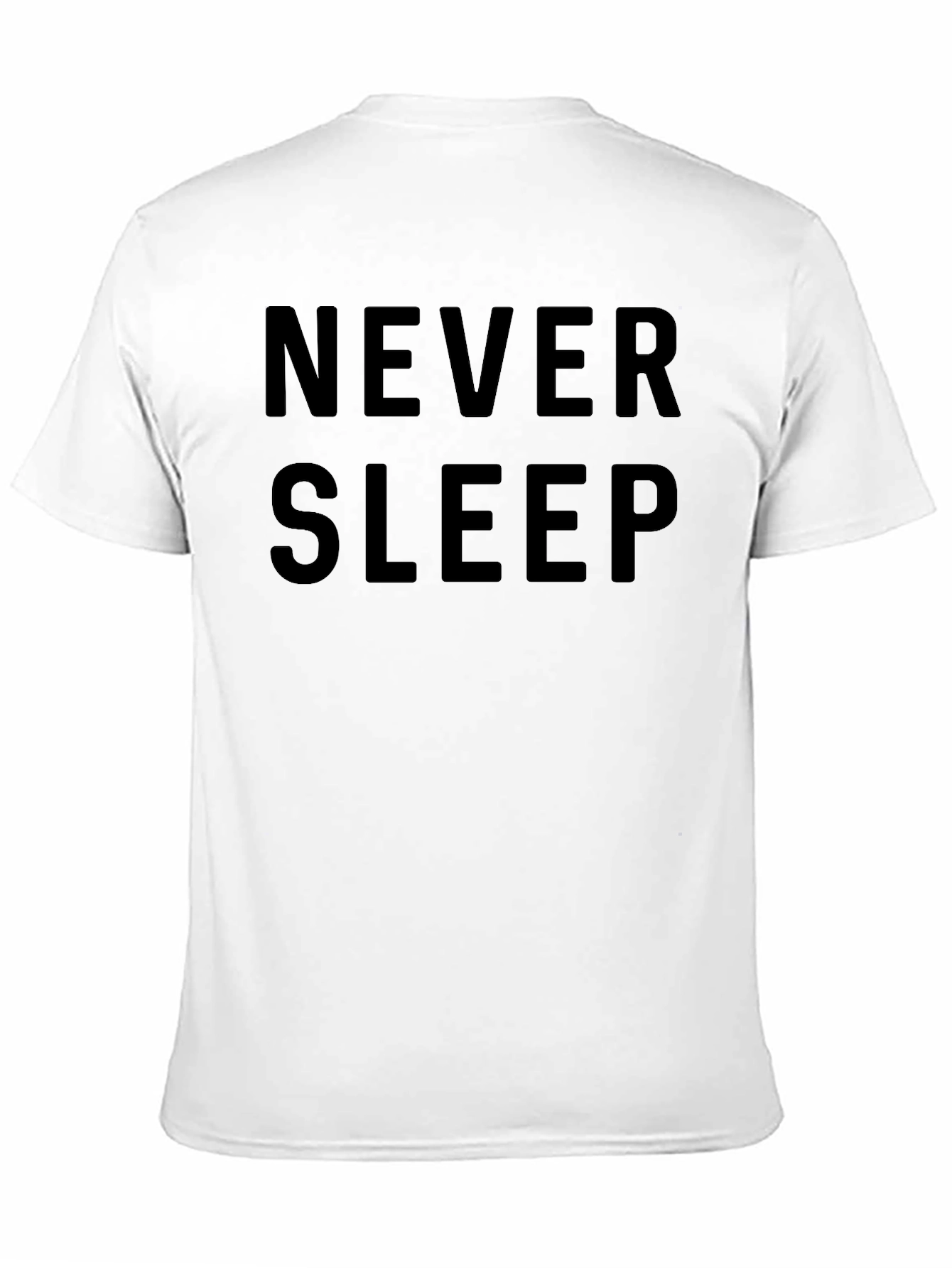 Never Sleep Black Graphic T-Shirt