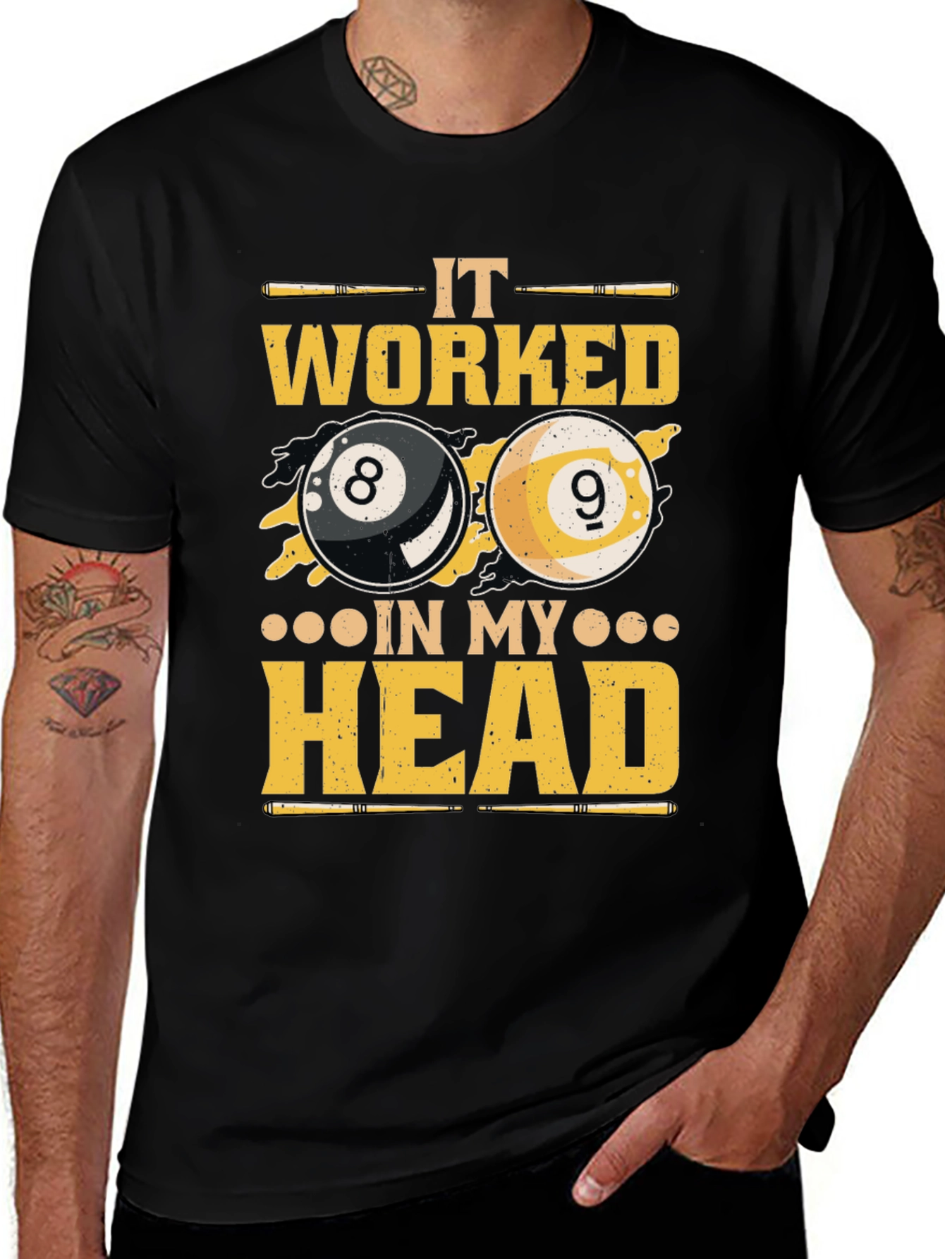 Billiards It Worked in My Head Graphic Tee