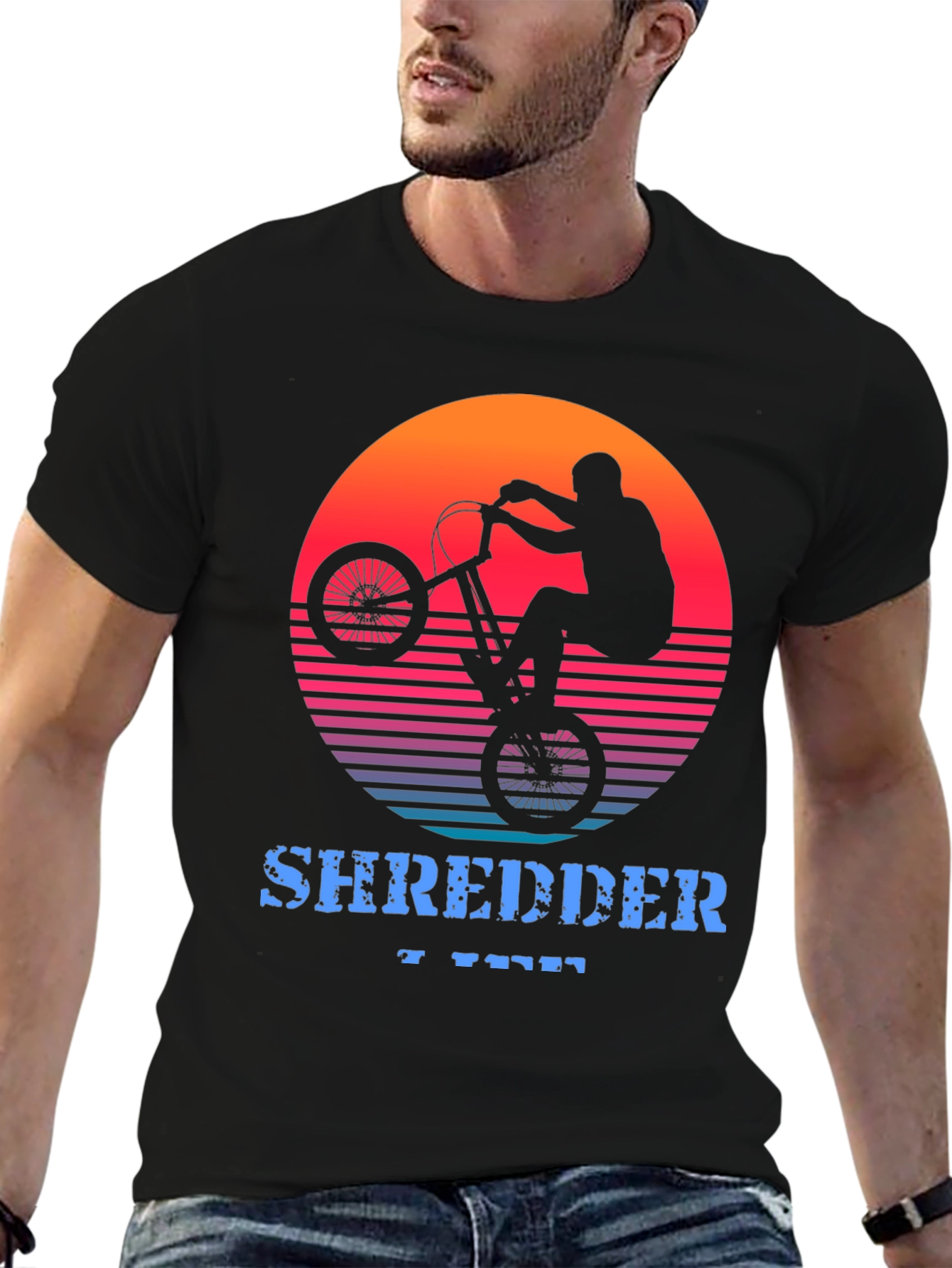 Shredder Life Graphic Tee - Retro Style Bike Shirt